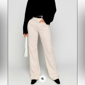 NWT Reformation Alyssa High Rise Wide Leg Corduroy Pants